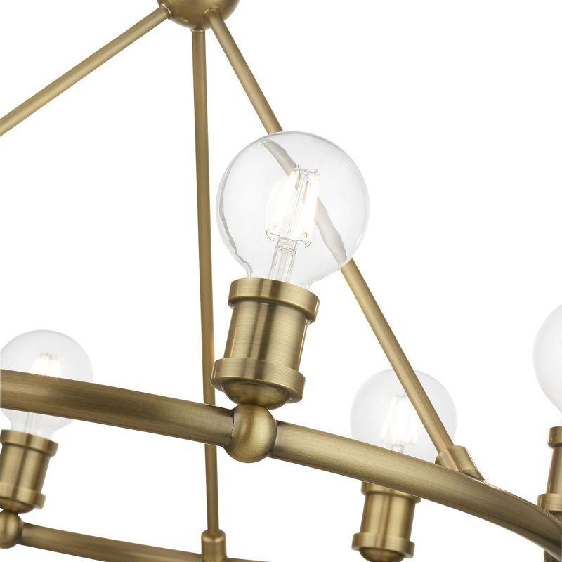 Livex Lighting Lansdale 6 - Light Chandelier in  Antique Brass