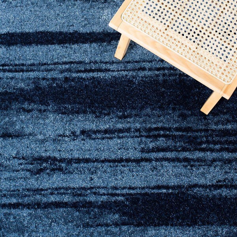 Retro RET2693 Power Loomed Indoor Area Rug - Light Blue/Blue - 6'x6' - Safavieh.