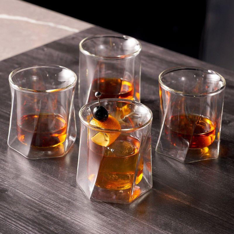 Lemonsoda Lemonsoda Double Wall Hexagon Whiskey Glasses