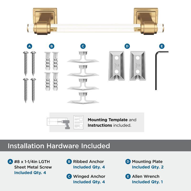 Amerock Glacio Wall Mounted Towel Bar