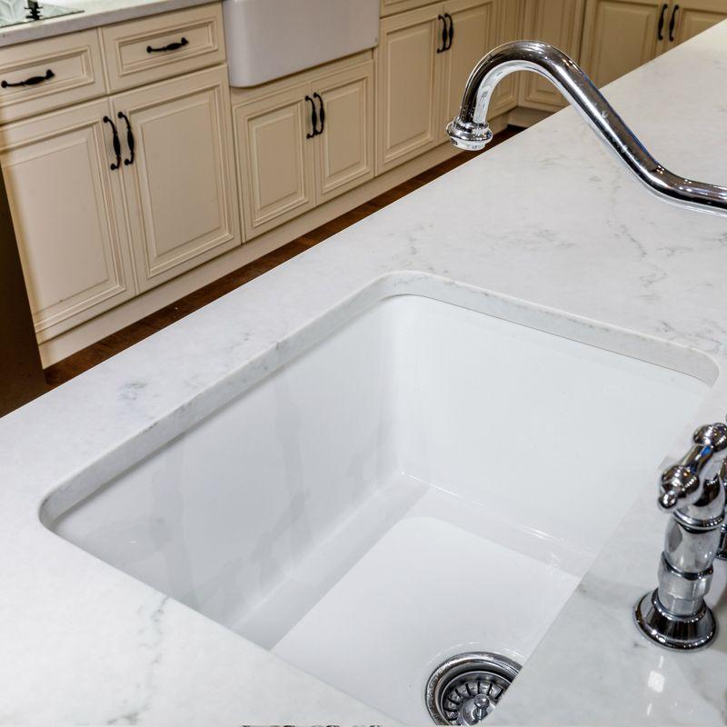 Single Bowl Fireclay Undermount Kitchen Sink