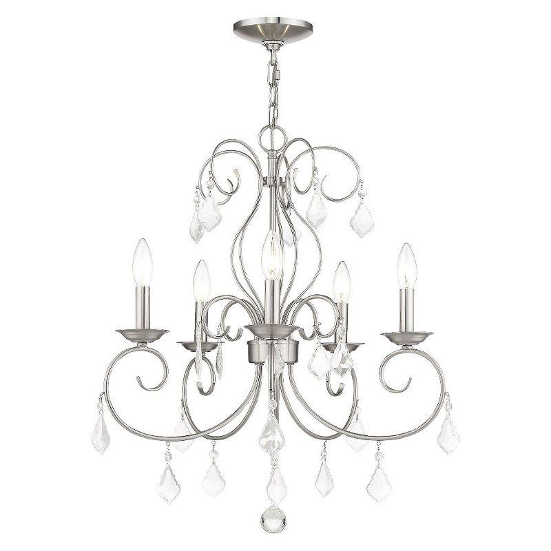 Livex Lighting Donatella 5 - Light Chandelier in  Brushed Nickel