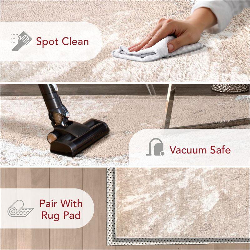 Nuloom Cyn Abstract 5x8 Indoor Area Rug for Living Room Bedroom Dining Room Kitchen, Beige/Ivory