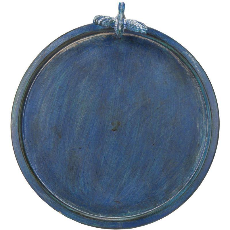 Kensi Outdoor Bird Bath - Antique Blue - Safavieh