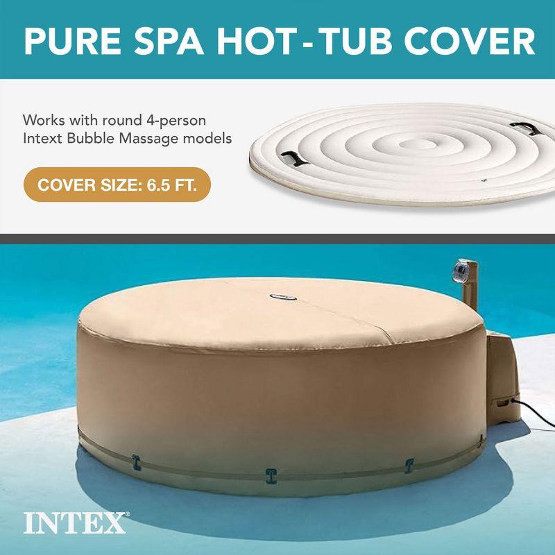 Intex Circle Hot Tub Cover in Tan