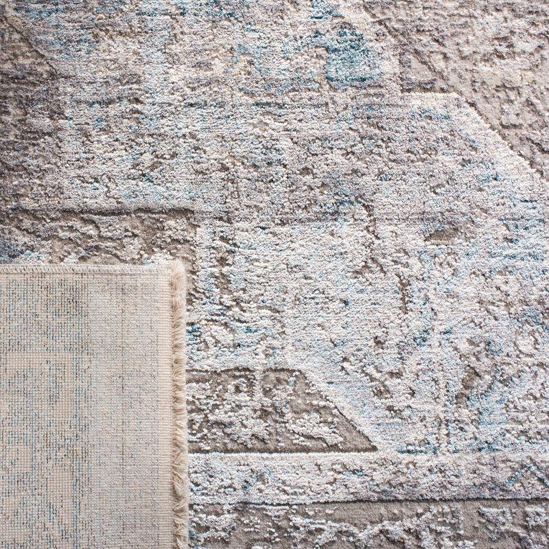 Dream DRM401 Power Loomed Indoor Area Rug - Grey/Aqua - 8'x10' - Safavieh