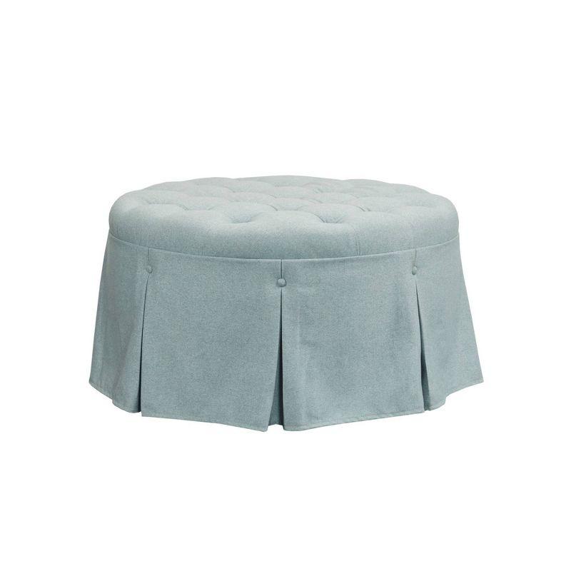 Martha Stewart Terri Button Tufted 32" Round Ottoman