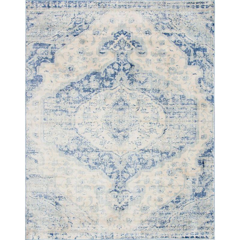 Unique Loom Asheville Collection Area Rug - Tanglewood (8'  x 10' Rectangle Blue/Light Blue)