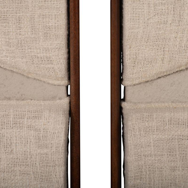 SAGEBROOK HOME (Set of 2) Ecomix Fabric Wall Decors Cream: Contemporary Style, Horizontal Orientation, Abstract Art