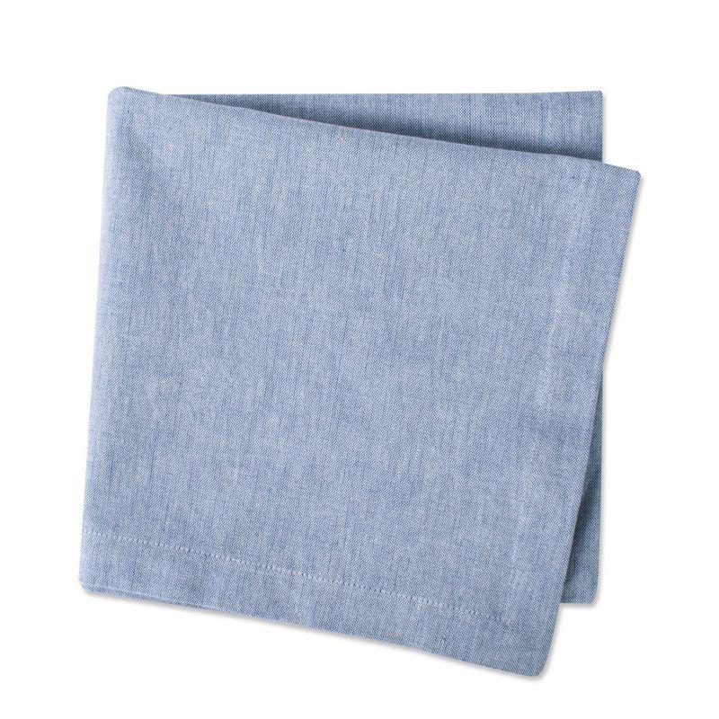 Design Imports  Chambray Napkin Set 6 Piece, Blue, 20X20"