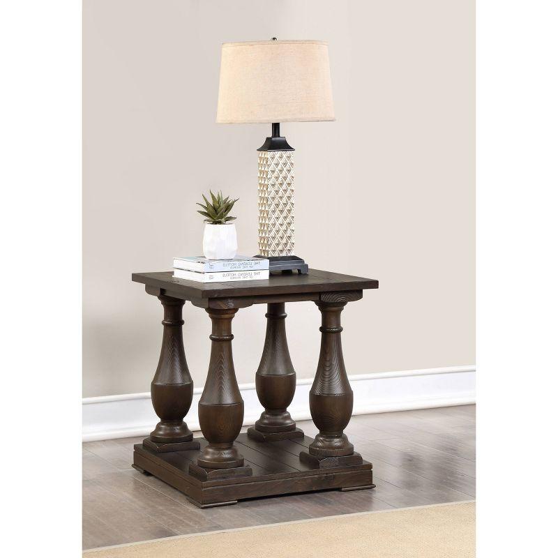 Walden Square Wood End Table Coffee Brown - Coaster