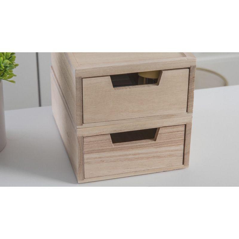 Thomas Martha Stewart Wooden Storage Boxes With Pullout Drawers (Set of 2)