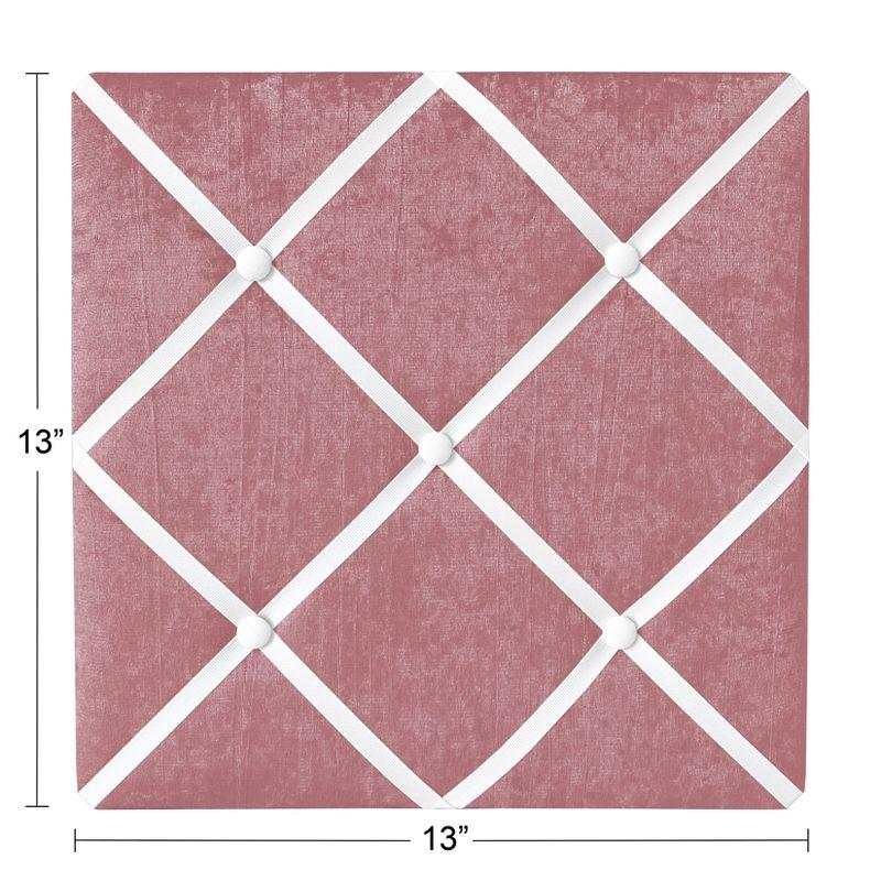 Sweet Jojo Designs Girl Fabric Photo Memo Board Lace Pink