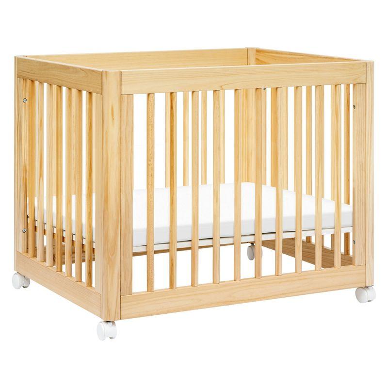 Babyletto Yuzu Natural Wood 8-in-1 Convertible Baby Crib with All Stages Conversion Kit