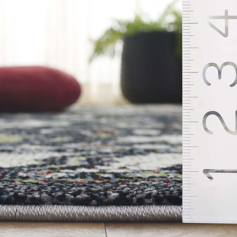 Vintage Hamadan VTH214 Power Loomed Indoor Accent Rug - Dark Grey/Ivory - 2'7"x5' - Safavieh