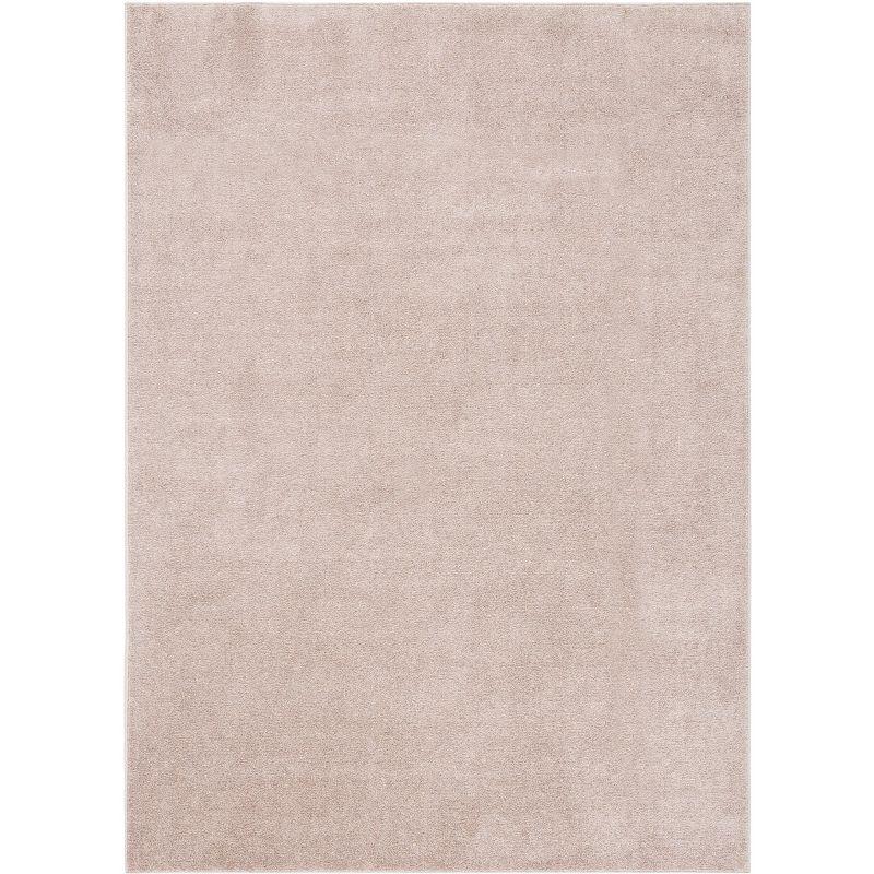 Taupe 8' x 10' Non-Slip Synthetic Area Rug