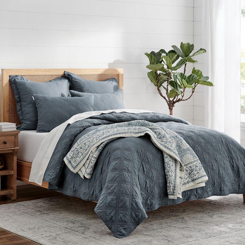 Linen Front/Cotton Back Quilt - Levtex Home