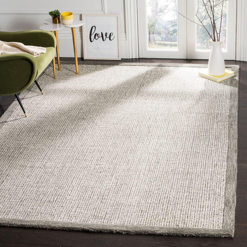Abstract ABT220 Handmade Indoor Area Rug - Sage/Ivory - 6'x9' - Safavieh