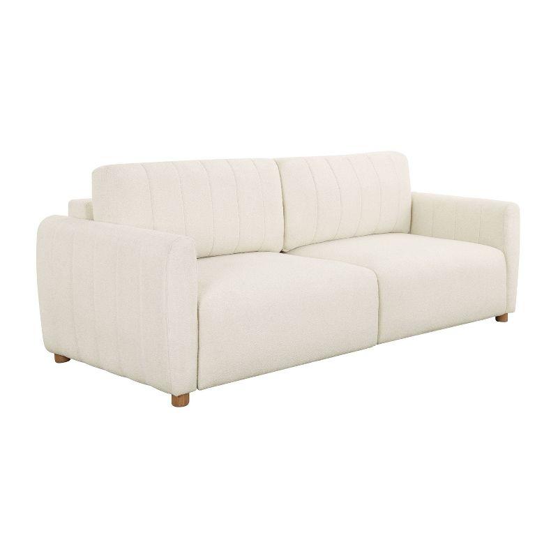 Serta Lowry 91.7" Queen Size Channel Tufted Convertible Sleeper Sofa
