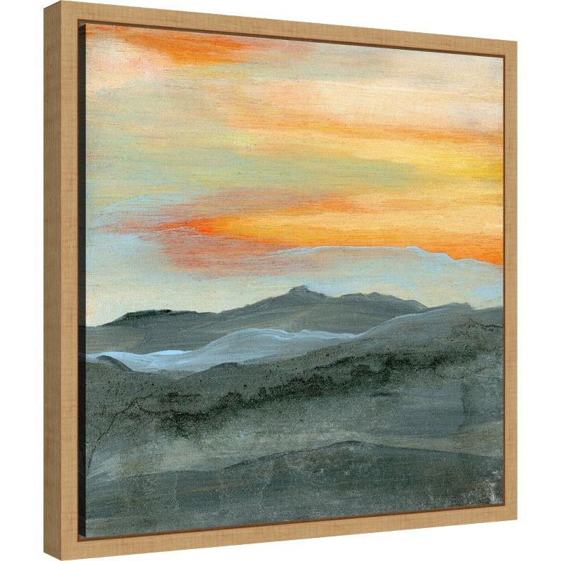 Amanti Art Over Blue Mountains by Karen Suderman Canvas Wall Art Print Framed 16 x 16-in.