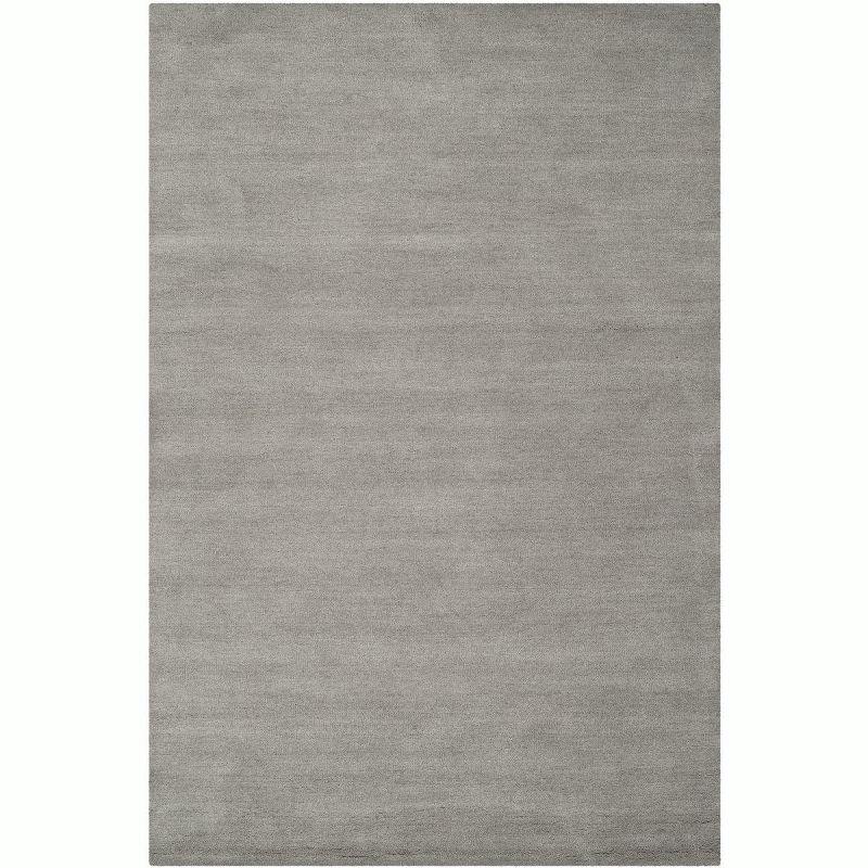 Hand-Loomed Gray Wool Rectangular Accent Rug 36" x 5"