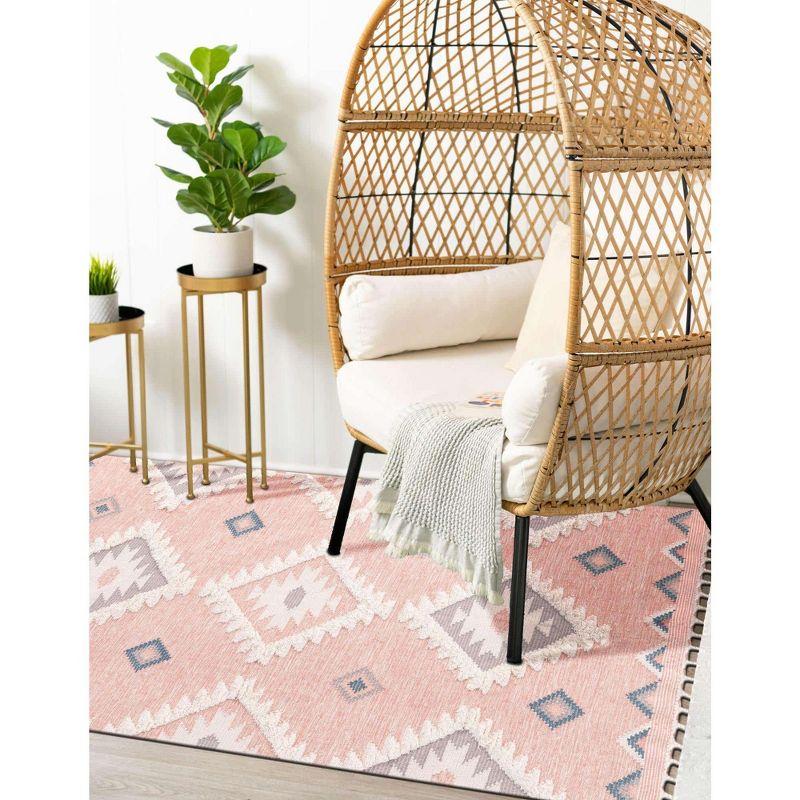 Unique Loom 5' 1 x 8' 0 Mesa Papago Pink Area Rug