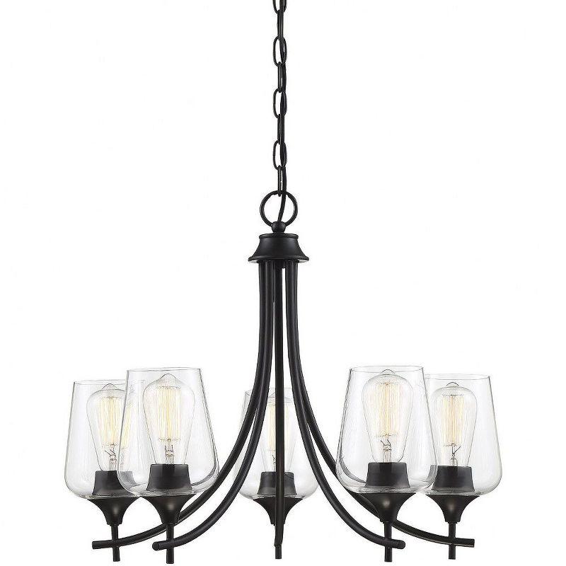 Savoy House Octave 5 - Light Chandelier in  Black