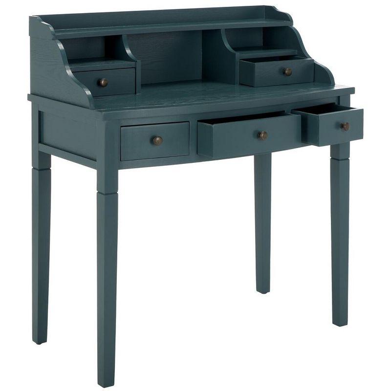 Landon Writing Desk - AMH6516 - Teal - Safavieh Couture