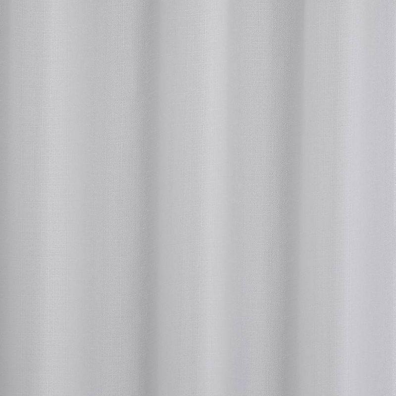 18"x54" Loha Light Filtering Window Valance Grommet White - Exclusive Home: Solid Polyester, Machine Washable