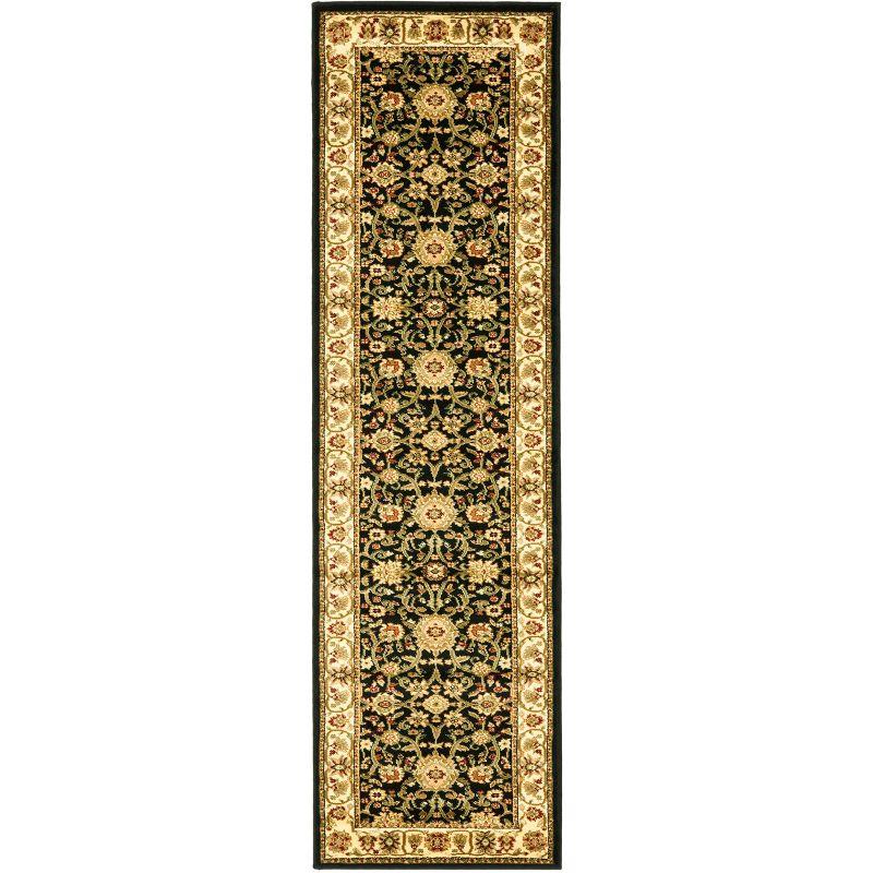 Lyndhurst LNH212 Power Loomed Runner Rug - Black/Ivory - 2'3"x6' - Safavieh