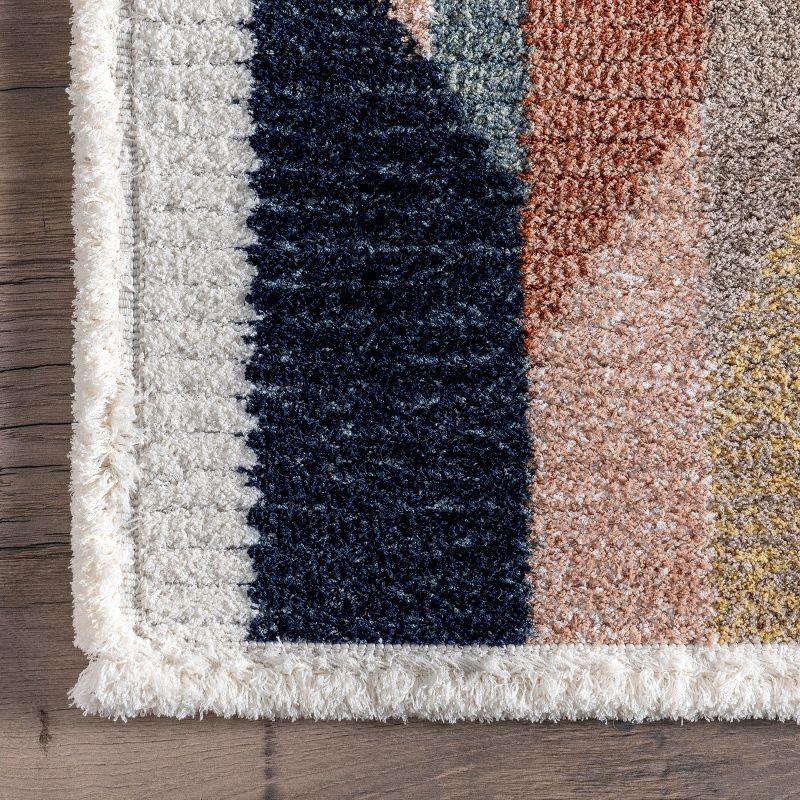 Nuloom Inga Modern Abstract Fringe Indoor Area Rug