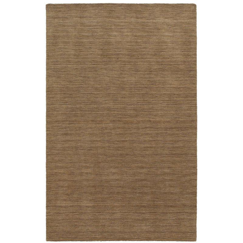 Aniston 5' x 8' Tan Handmade Wool Area Rug