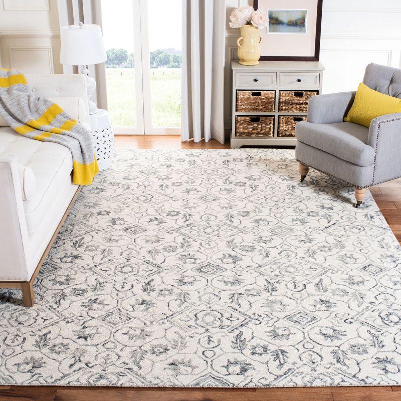 Dip Dye DDY902 Hand Tufted Area Rug - Grey/Ivory - 8'x10' - Safavieh.