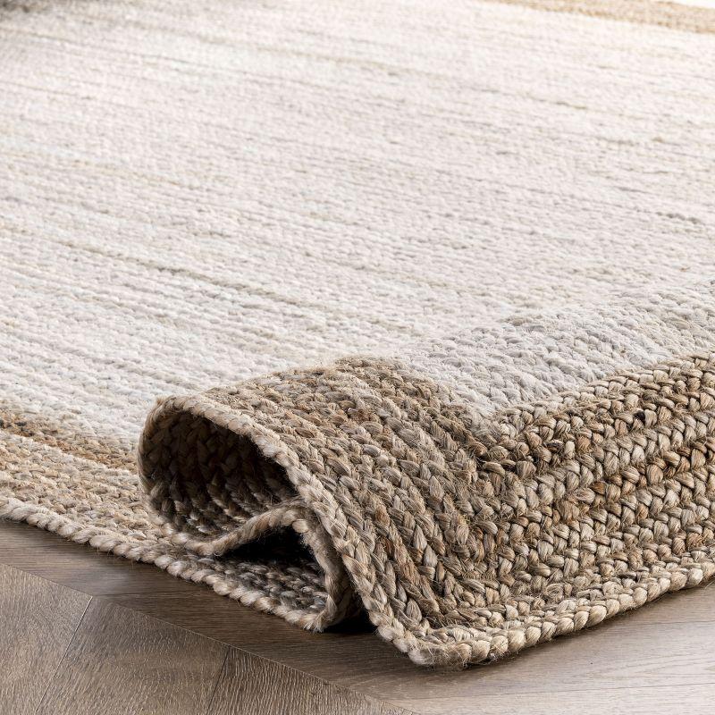 nuLOOM Eleonora Casual Jute Area Rug, Runner 2' 6" x 6', White