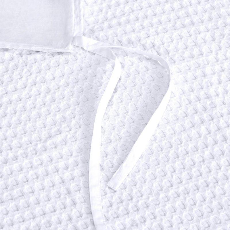 Textured Duvet Cover & Shams | 3 Piece Set Soft 100% Cotton | White Duvet Cover by California Design Den - White Waffle, Oversized King