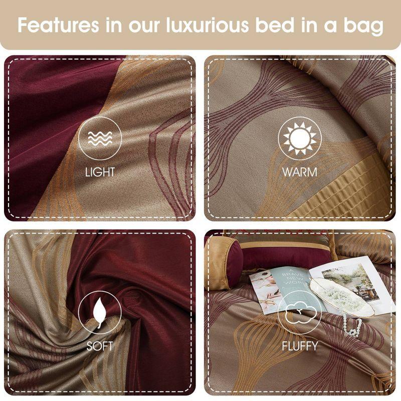 Nanshing America, Inc Kath 7 Piece Microfiber Modern & Contemporary Comforter Set