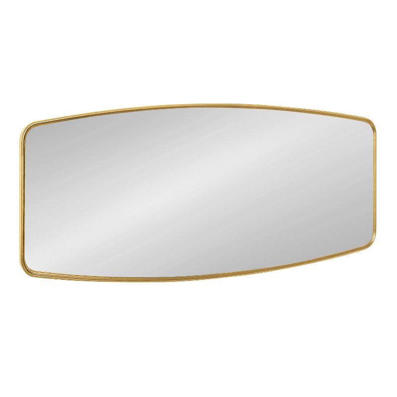 Kate & Laurel All Things Decor 18" x 48" Caskill Full Length Wall Mirror Gold : Modern Rectangle, MDF Frame, No Assembly Required