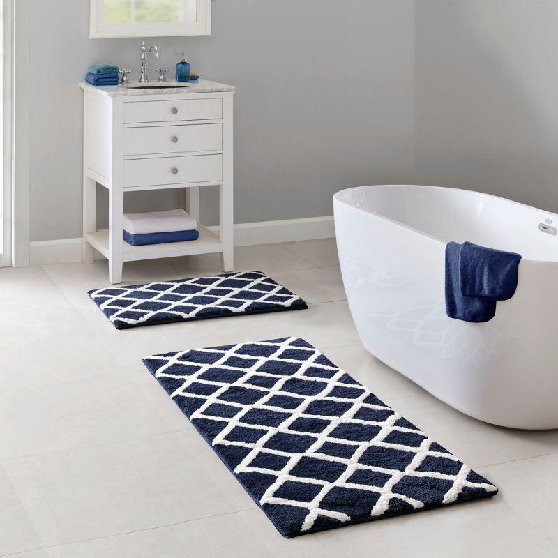 Madison Park Bittman Reversible High Pile Tufted Bath Rug