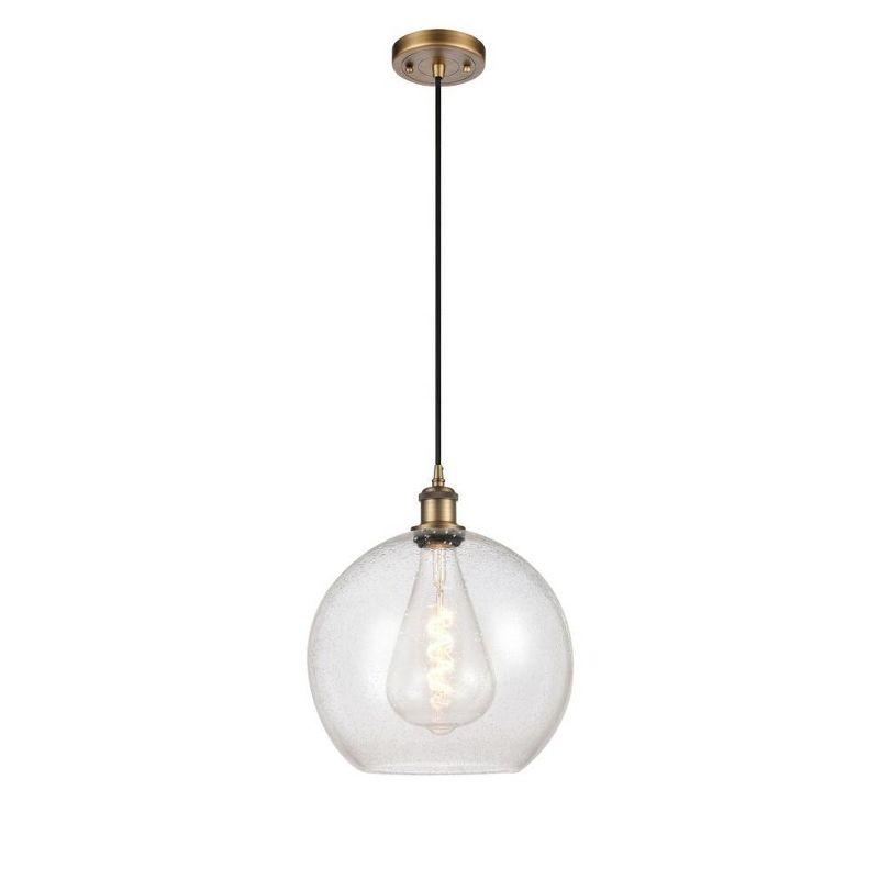Innovations Lighting Athens 1 - Light Pendant in  Brushed Brass