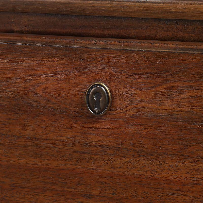 Comfort Pointe Cambridge Dresser Brown: Transitional Style, Metal Glides, Safety Stops, No Assembly Required