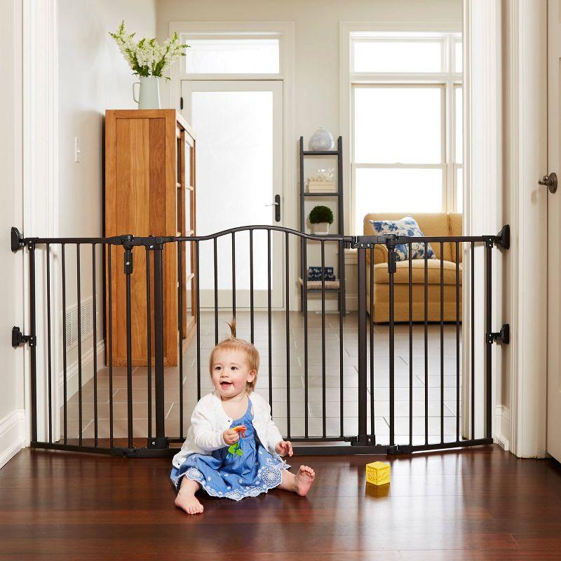 Toddleroo by North States Gathered Home Baby Gate - Matte Bronze -  38.3"-72" Wide