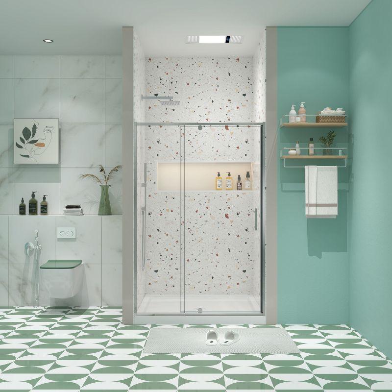 RAY'S RUGS & FLOORING LLC 12RRFR142461LTS 38-42" W x 71" H Pivot Frame Sliding Shower Door with 6mm Tempered Glass
