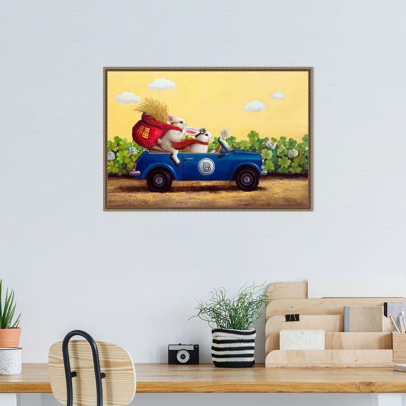 Amanti Art Family Drive by Lucia Heffernan Framed Canvas Wall Art