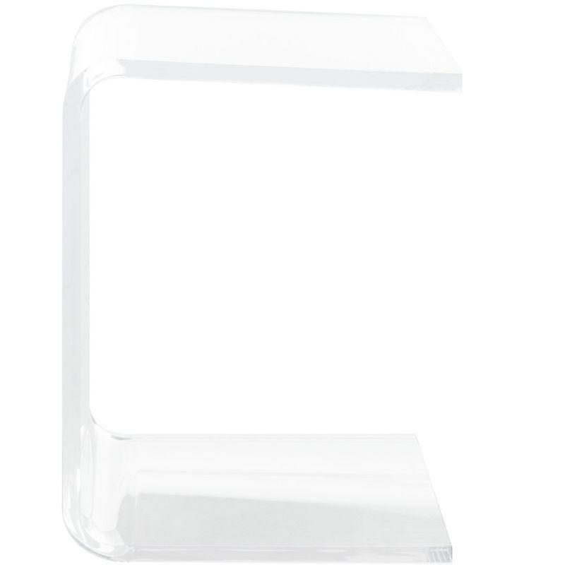 Upton Acrylic Side Table - Clear - Safavieh.