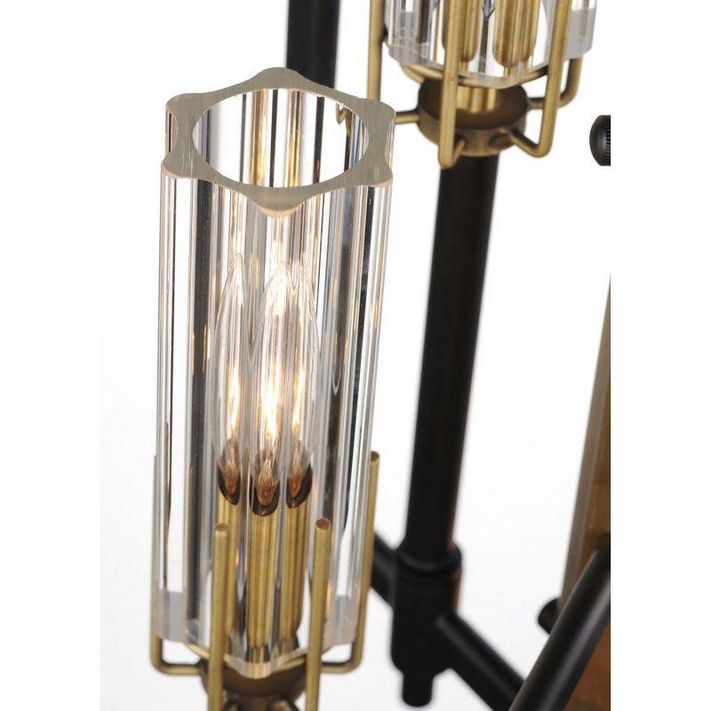 Maxim Lighting Flambeau 4 - Light Pendant in  Black/Antique Brass