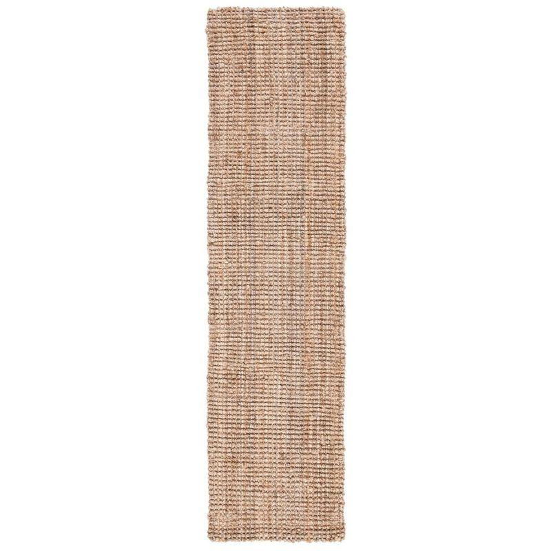 Handmade Natural Jute Runner Rug, 2'3" x 13'