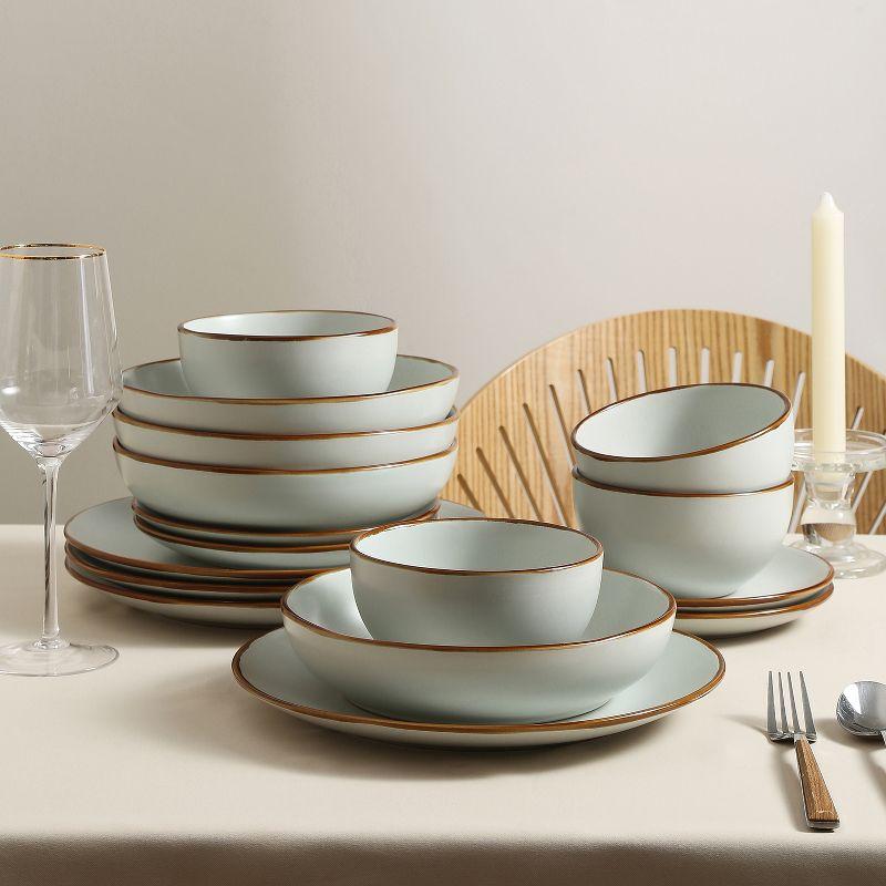 Stone Lain Brasa 32-Piece Stoneware Dinnerware Set, Service for 8