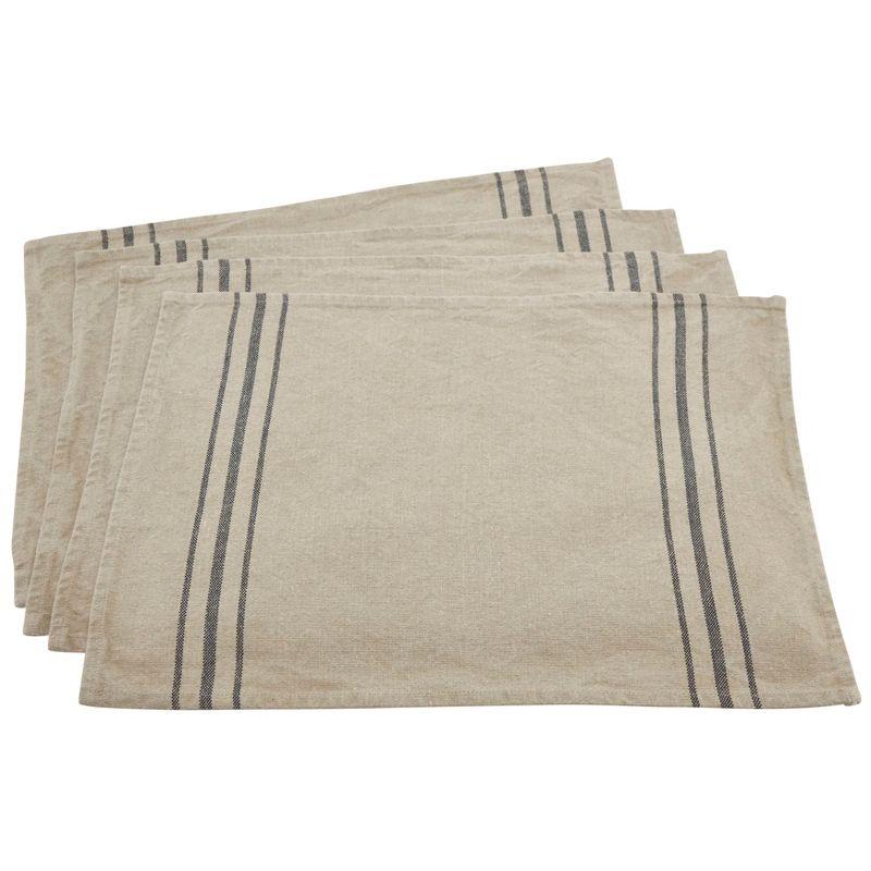 Ferme Maison Linen Striped Rectangle Placemat