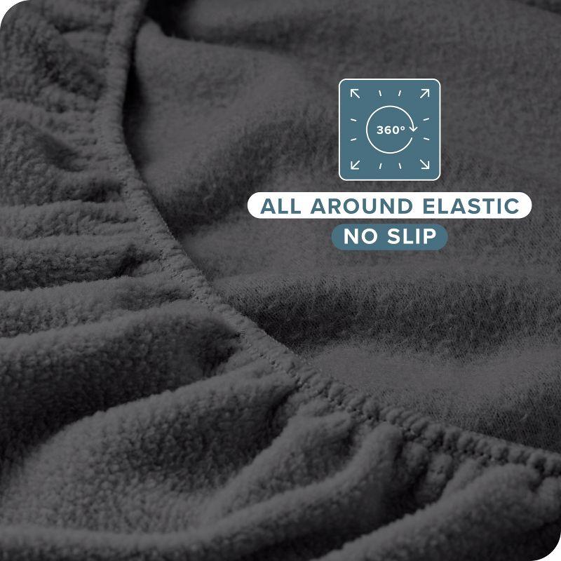 Bare Home Micro Fleece Super Soft Fitted Sheet