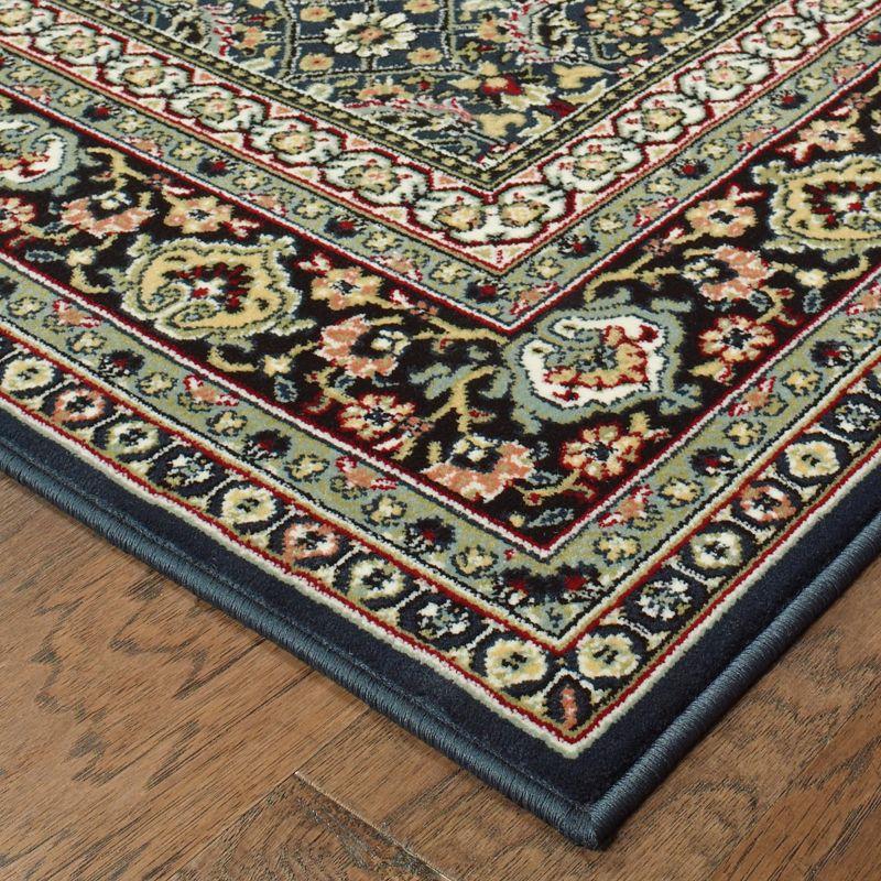 Oriental Weavers Kashan 180L1 Navy / Multi Indoor Area Rug - 7'10" x 10'10"